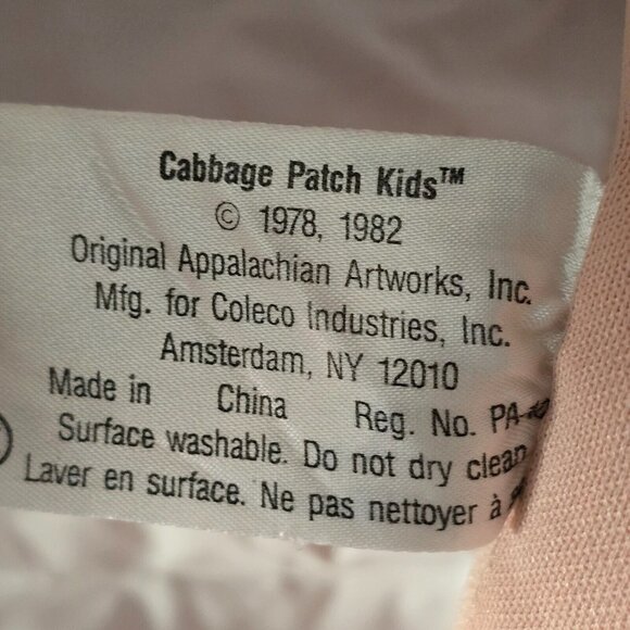 Cabbage Patch Kids Doll Vintage 1982 Coleco Brown Yarn Hair Brown Eyes Tooth - Picture 12 of 14